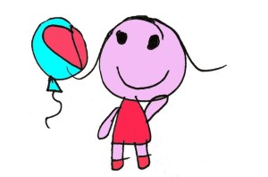Girl with balloon